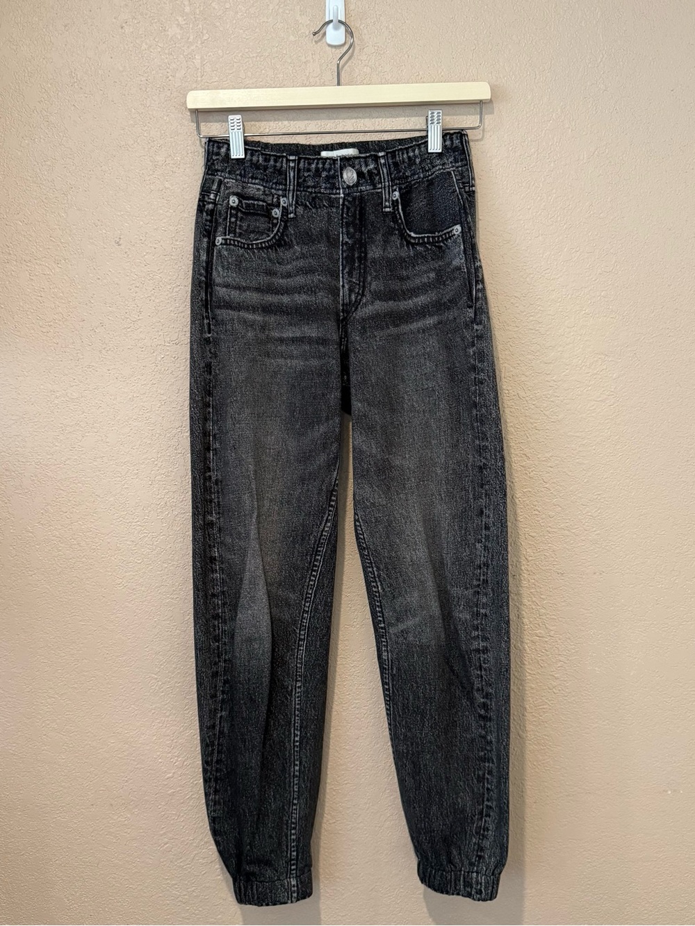 Rag & Bone Miramar Jogger Pull-on Lightweight Denim-print Black XS